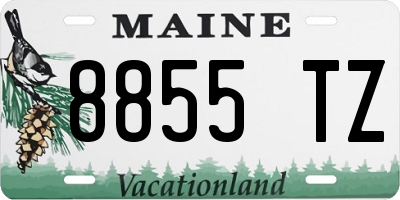 ME license plate 8855TZ