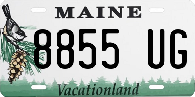 ME license plate 8855UG