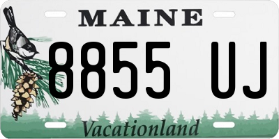 ME license plate 8855UJ