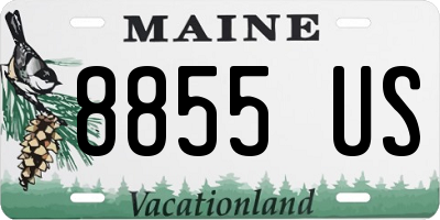 ME license plate 8855US