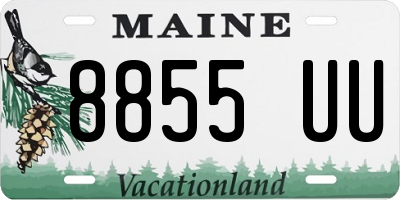 ME license plate 8855UU