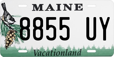 ME license plate 8855UY