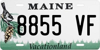 ME license plate 8855VF