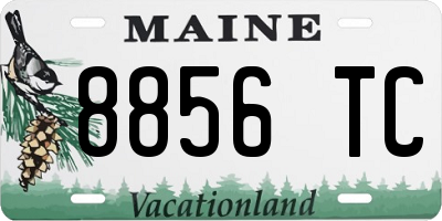 ME license plate 8856TC