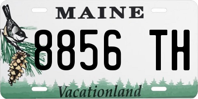 ME license plate 8856TH