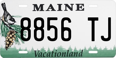 ME license plate 8856TJ