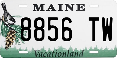 ME license plate 8856TW