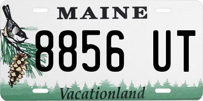 ME license plate 8856UT