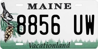 ME license plate 8856UW