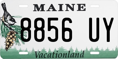 ME license plate 8856UY