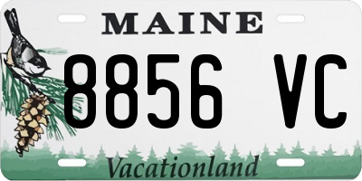 ME license plate 8856VC