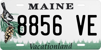 ME license plate 8856VE
