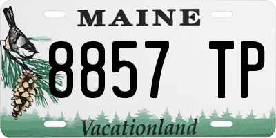 ME license plate 8857TP