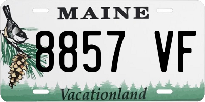 ME license plate 8857VF