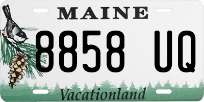 ME license plate 8858UQ