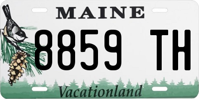 ME license plate 8859TH