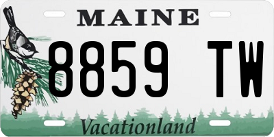 ME license plate 8859TW