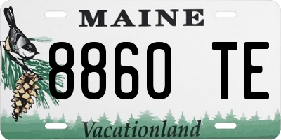 ME license plate 8860TE