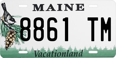 ME license plate 8861TM