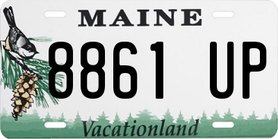 ME license plate 8861UP