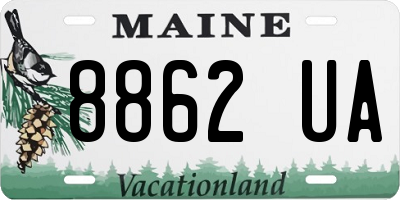ME license plate 8862UA