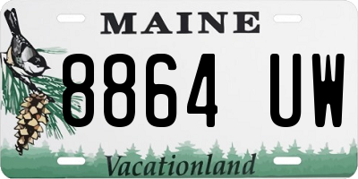 ME license plate 8864UW