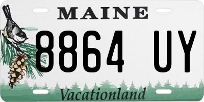 ME license plate 8864UY