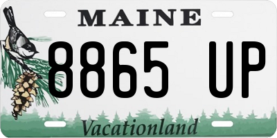 ME license plate 8865UP