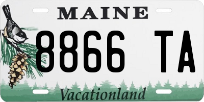 ME license plate 8866TA