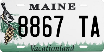 ME license plate 8867TA