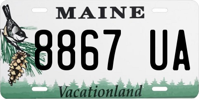 ME license plate 8867UA