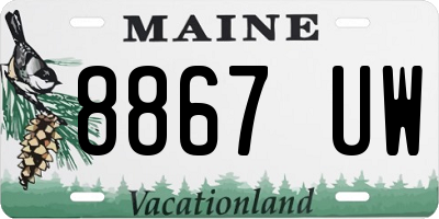 ME license plate 8867UW