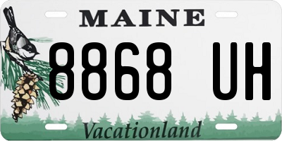 ME license plate 8868UH
