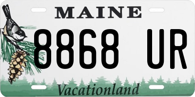 ME license plate 8868UR