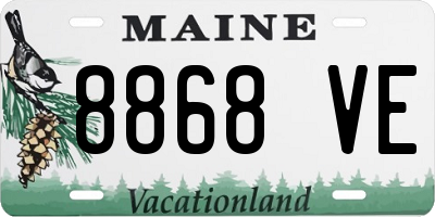 ME license plate 8868VE