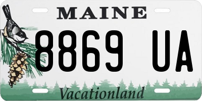 ME license plate 8869UA