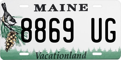 ME license plate 8869UG