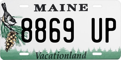 ME license plate 8869UP