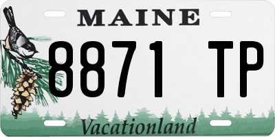 ME license plate 8871TP