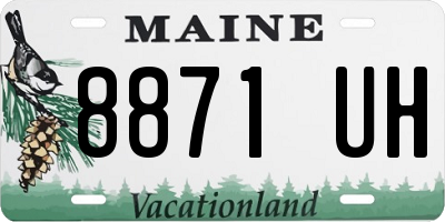 ME license plate 8871UH
