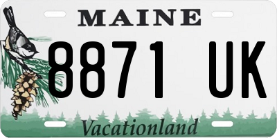 ME license plate 8871UK