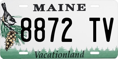 ME license plate 8872TV
