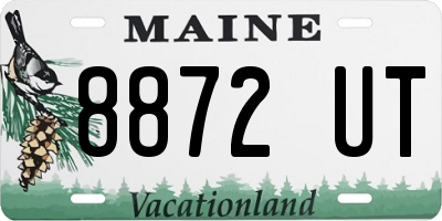 ME license plate 8872UT