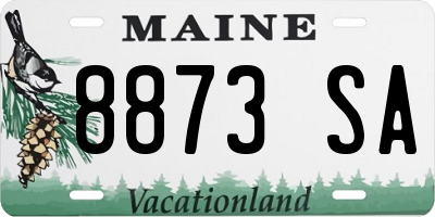 ME license plate 8873SA