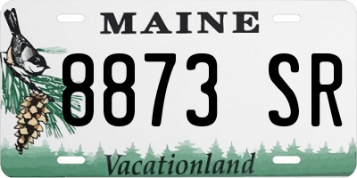 ME license plate 8873SR