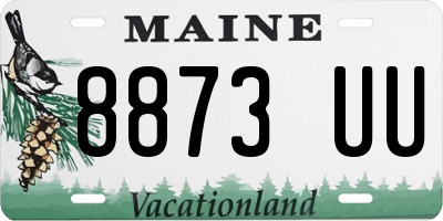 ME license plate 8873UU