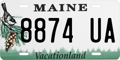 ME license plate 8874UA