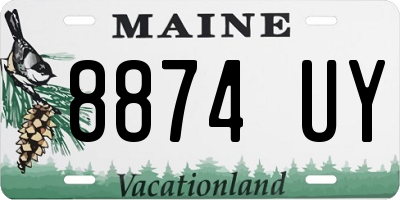 ME license plate 8874UY