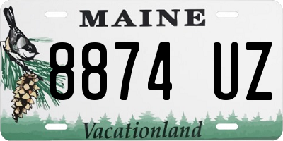 ME license plate 8874UZ