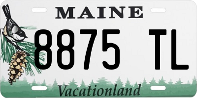 ME license plate 8875TL